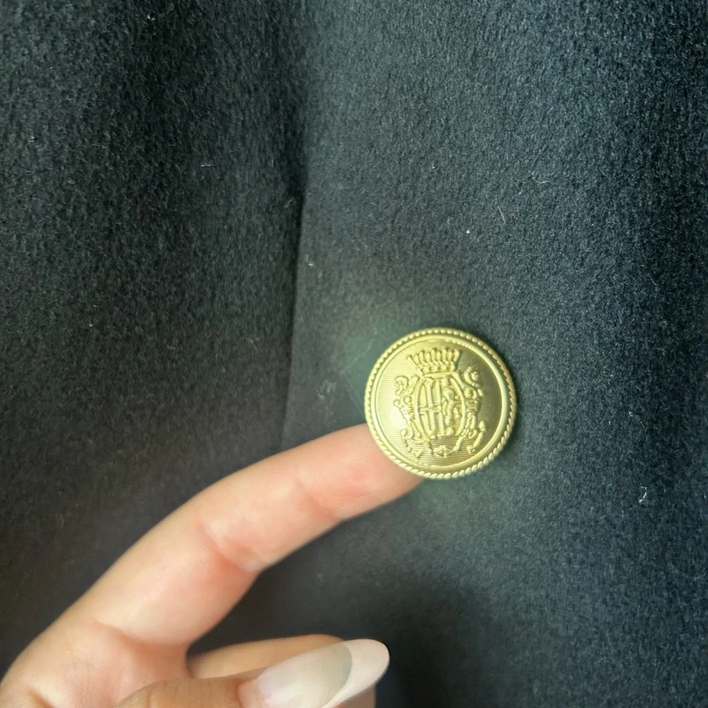 Loro Piana black virgin wool elegant coat NWT - Picture 2 of 5
